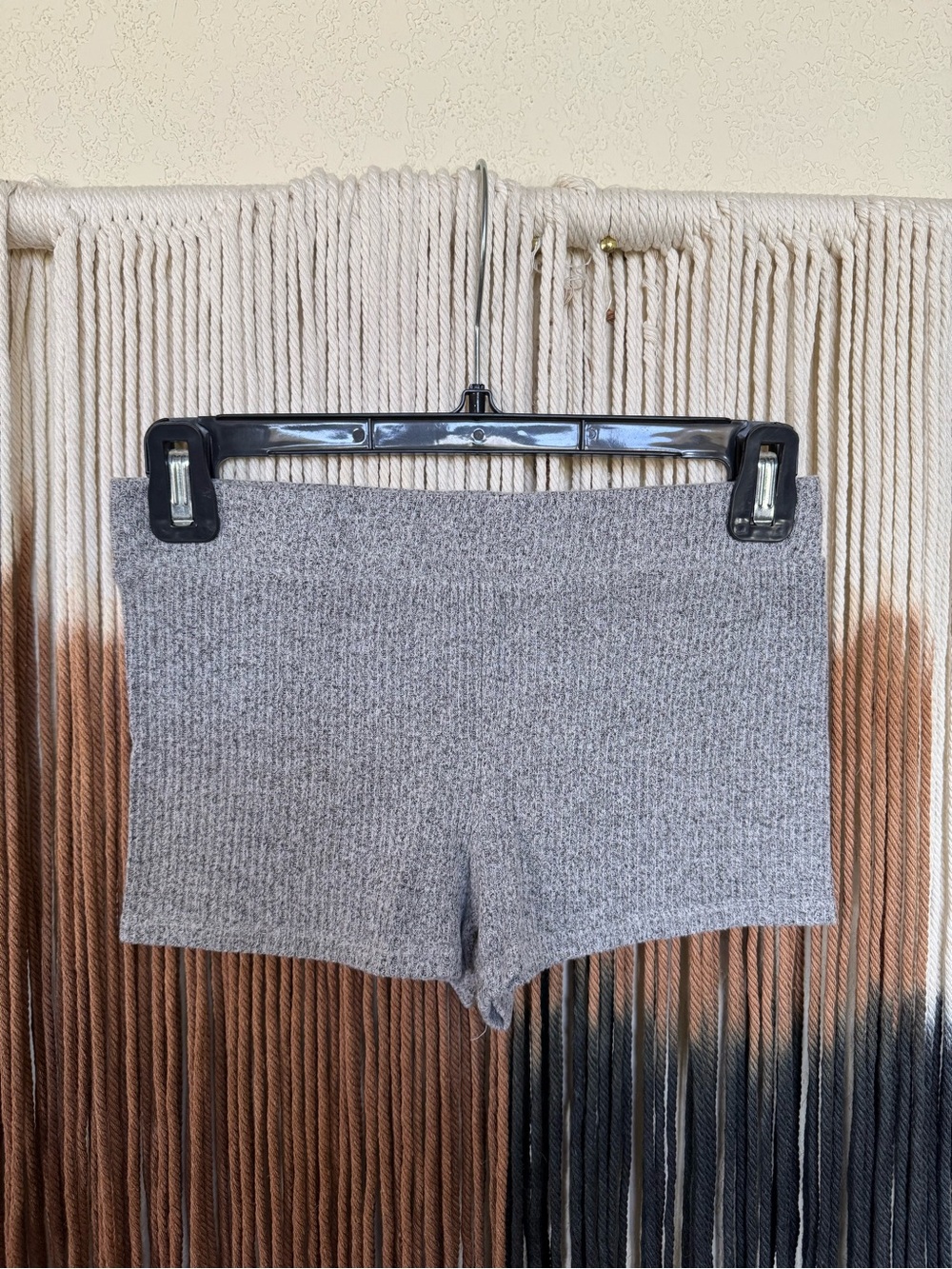 Light grey Colsie ribbed lounge shorts, very cheeky; perfect condition